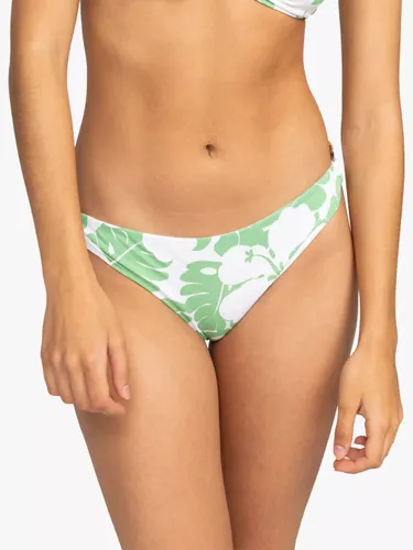 Roxy Floral Print Side Ring Bikini Bottoms, Zephyr Green - Zephyr Green - Female