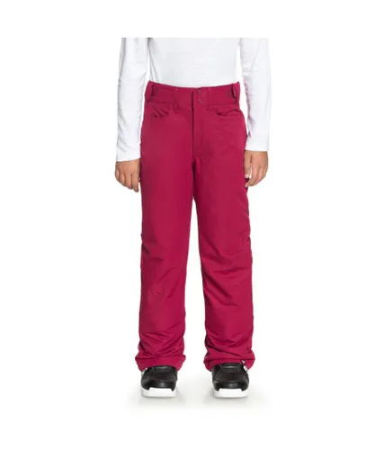 Roxy Girls Backyard PT Waterproof Ski Snow Pants Trousers - Red
