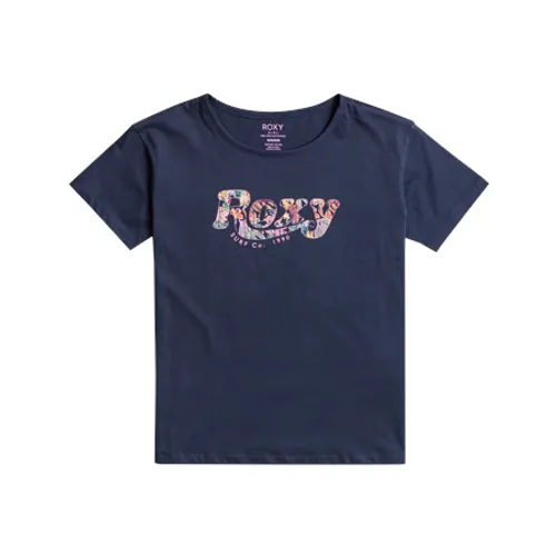 Roxy Girls Day And Night T-Shirt - Mood Indigo