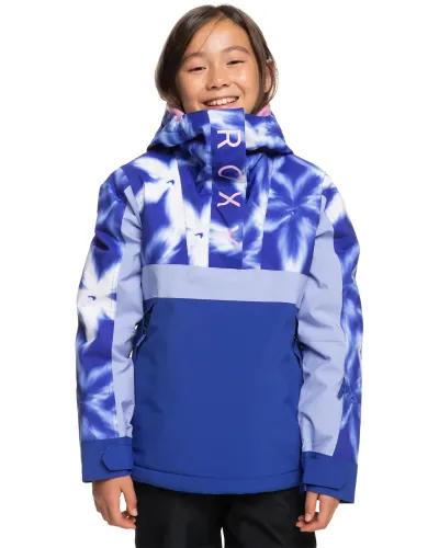 Roxy Girl's Shelter Jacket 14+ - Bluing Frozen Flowers