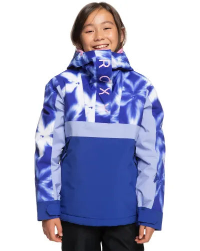 Roxy Girl's Shelter Jacket - Bluing Frozen Flowers
