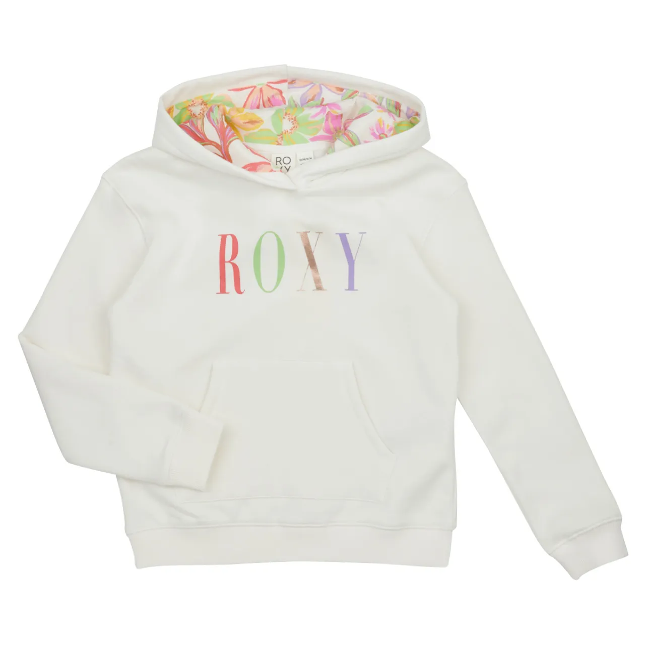 Roxy  HOPE YOU TRUST  girls's Children's Sweatshirt in White