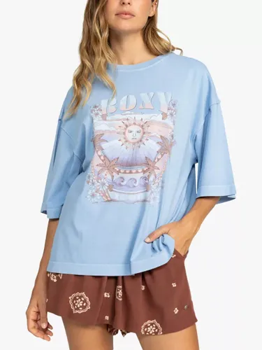 Roxy Shine Beach T-Shirt, Bel Air Blue - Bel Air Blue - Female