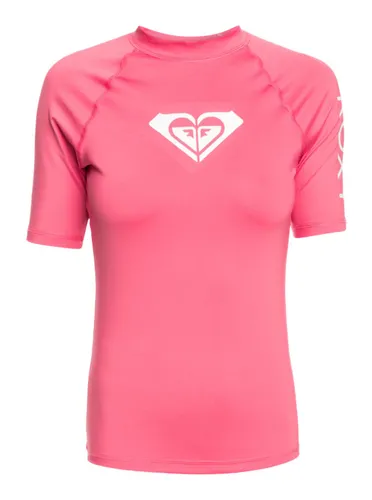 Roxy Short Sleeve UPF 50 Rash Vest WHOLE HEARTED Women Pink