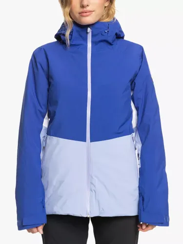Roxy Women's Peakside Technical Snow Jacket, Bluing - Bluing - Female