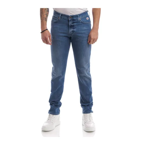 Roy Roger's , Slim-fit Jeans ,Blue male, Sizes: