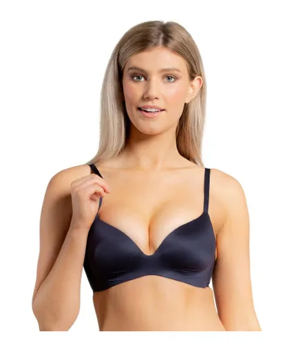 Royal Lounge Intimates Womens 1010-910 Delite Non-Wired Padded Bra - Blue Nylon