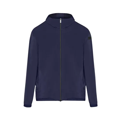 RRD , Blue Zip-through Sweatshirt with Hood ,Blue male, Sizes: