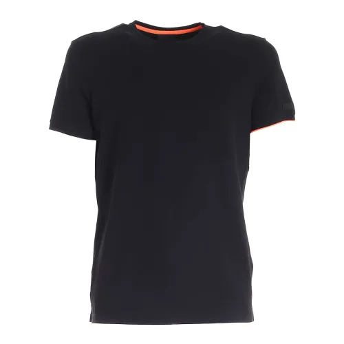 RRD , Varsity Stripe Casual T-Shirt ,Black male, Sizes: