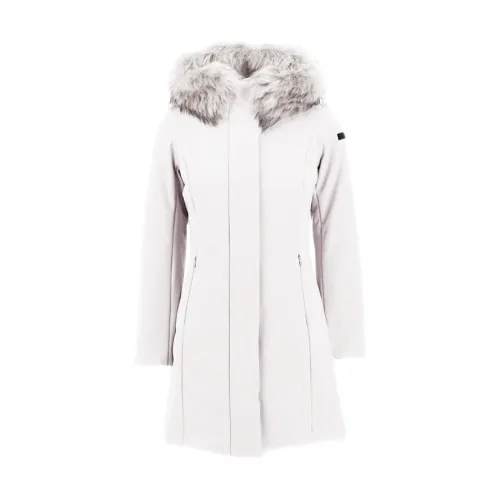 RRD , Versatile Long Fur Winter Jacket ,White female, Sizes: