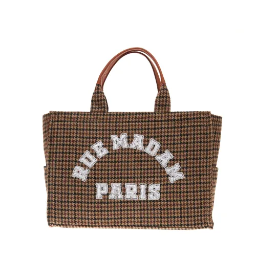 Rue Madam , Marrone Handbag - Shoppingpied de Pouele Model ,Brown female, Sizes: ONE SIZE
