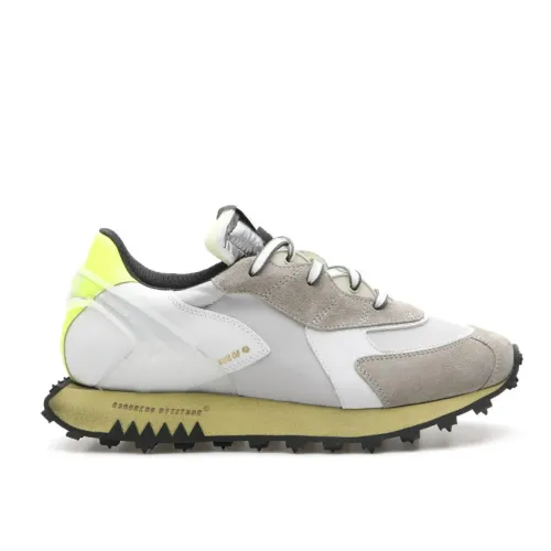 RUN OF , MultiColour Suede Sneakers ,Multicolor male, Sizes: