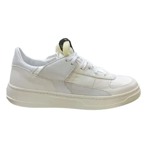 RUN OF , White Low Invisible Sneakers ,White male, Sizes: