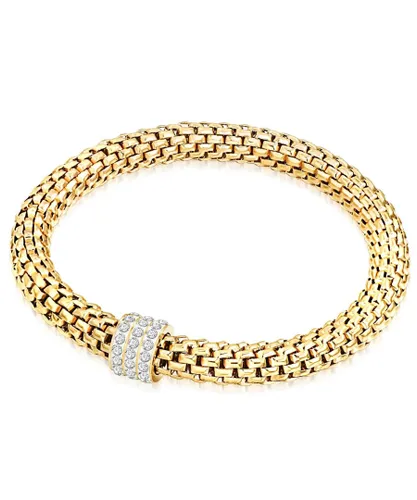 Runway Womens Tassioni Female Stainless steel Bracelet - Gold Stainless Steel (archived) - Size 17 cm