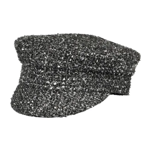 Ruslan Baginskiy , Silver-Toned Tweed Baker BOY CAP ,Gray female, Sizes: