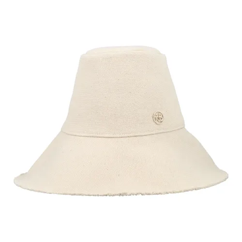 Ruslan Baginskiy , Stylish Monogram-Embellished Bucket Hat ,Beige female, Sizes: