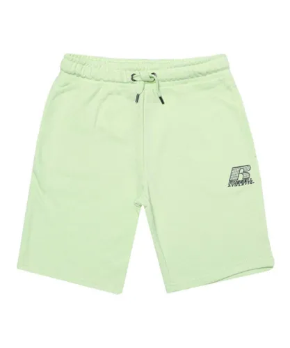 Russell Athletic Boys Boy's Infant Outline Logo Short in Green Cotton