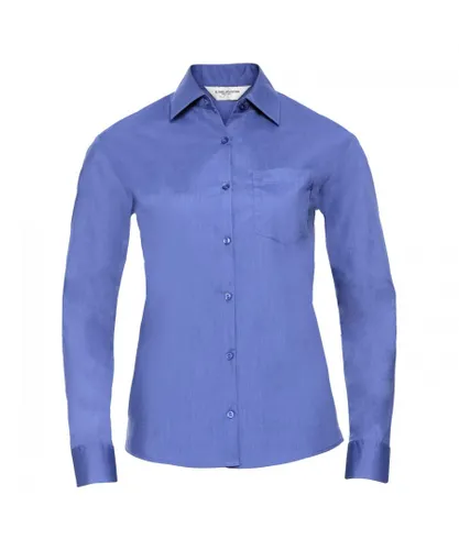 Russell Athletic Collection Ladies/Womens Long Sleeve Shirt (Corporate Blue) - Multicolour