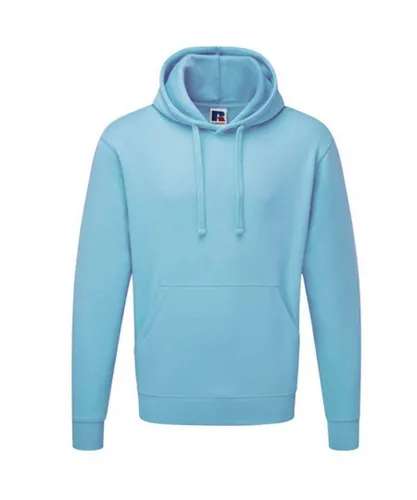 Russell Athletic Colour Mens Hooded Sweatshirt / Hoodie (Sky Blue)