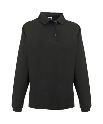 Russell Athletic Europe Mens Heavy Duty Collar Sweatshirt (Black)