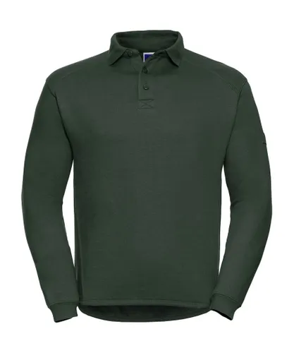 Russell Athletic Europe Mens Heavy Duty Collar Sweatshirt (Bottle Green)
