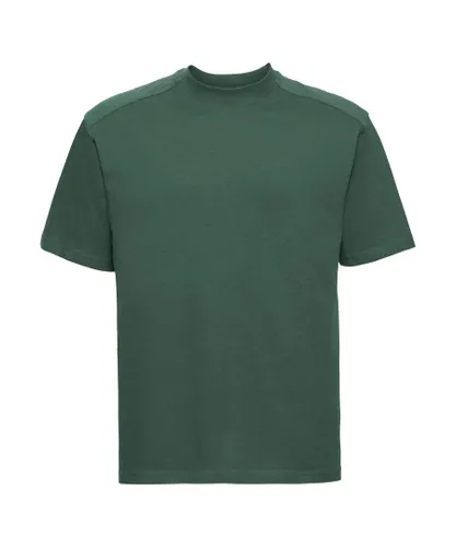 Russell Athletic Europe Mens Short Sleeve Cotton T-Shirt (Bottle Green)