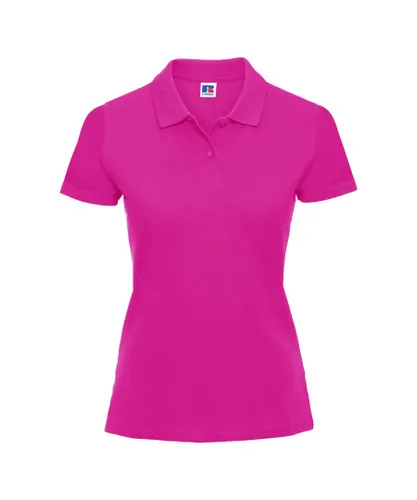 Russell Athletic Europe Womens/Ladies Classic Cotton Short Sleeve Polo Shirt (Fuchsia)