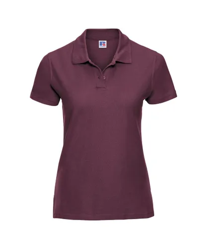Russell Athletic Europe Womens/Ladies Ultimate Classic Cotton Short Sleeve Polo Shirt (Burgundy)