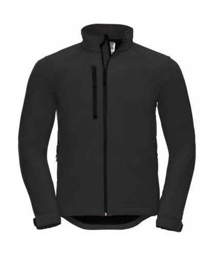 Russell Athletic Mens Water Resistant & Windproof Softshell Jacket (Black)