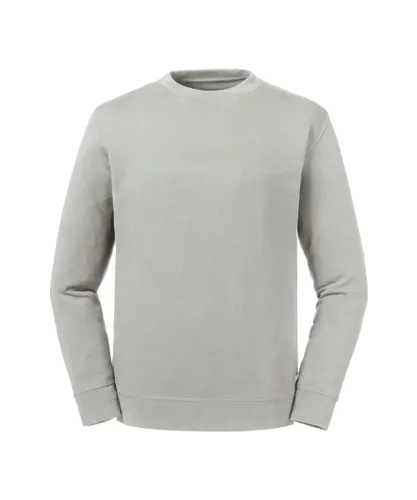 Russell Athletic Unisex Adult Reversible Organic Sweatshirt (Stone) Cotton