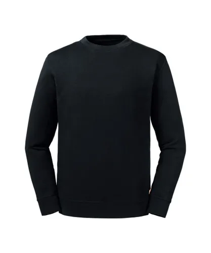 Russell Athletic Unisex Adults Pure Organic Reversible Sweatshirt (Black) Cotton
