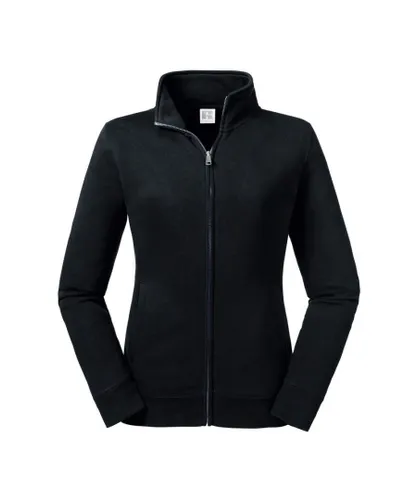Russell Athletic Womens/Ladies Authentic Sweat Jacket (Black)