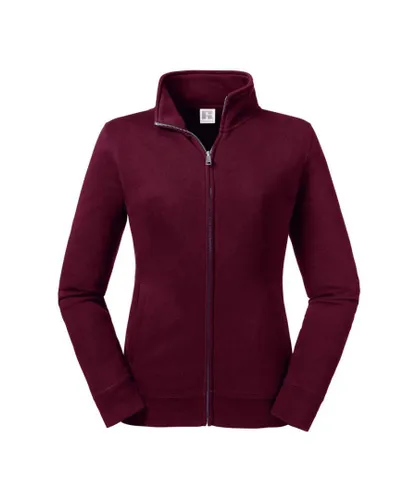 Russell Athletic Womens/Ladies Authentic Sweat Jacket (Burgundy)