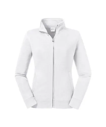 Russell Athletic Womens/Ladies Authentic Sweat Jacket (White)