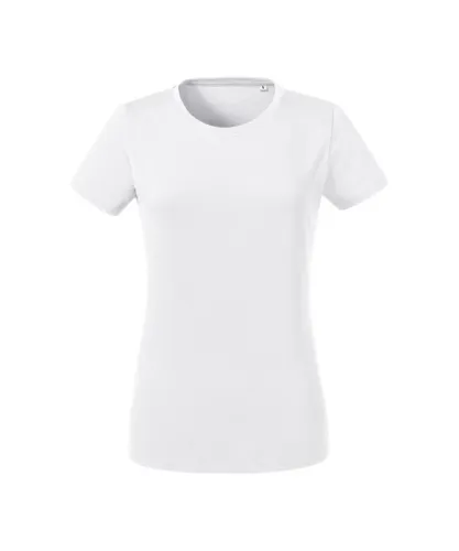 Russell Athletic Womens/Ladies Heavyweight Short-Sleeved T-Shirt (White) Cotton
