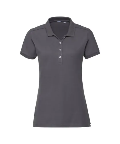Russell Athletic Womens/Ladies Stretch Short Sleeve Polo Shirt (Convoy Grey) - Multicolour