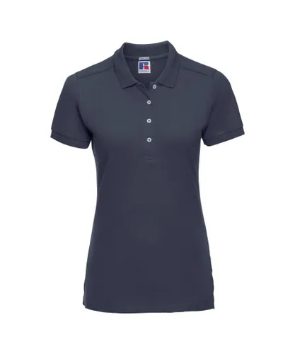 Russell Athletic Womens/Ladies Stretch Short Sleeve Polo Shirt (French Navy) - Multicolour