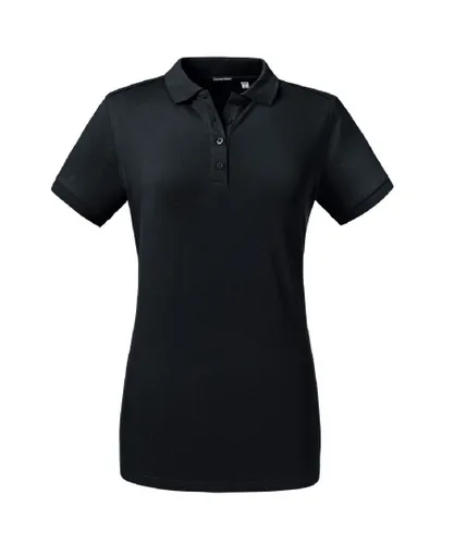 Russell Athletic Womens/Ladies Tailored Stretch Polo (Black)
