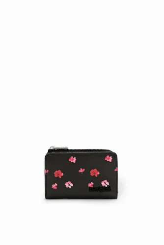 S floral wallet - BLACK - U