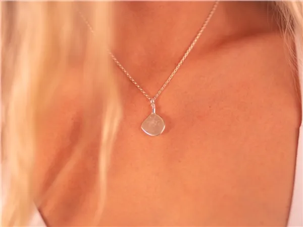 Sadie Jewellery 16" Sea Glass Necklace - Aqua