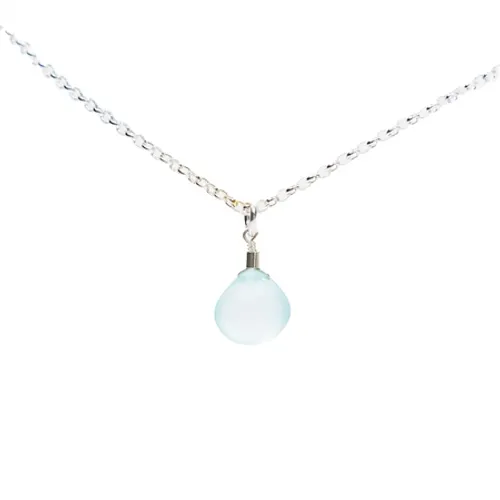 Sadie Jewellery 16" Waterdrop Necklace - Aqua