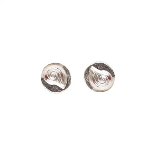 Sadie Jewellery Large Swirl Earrings - Silver - O/S