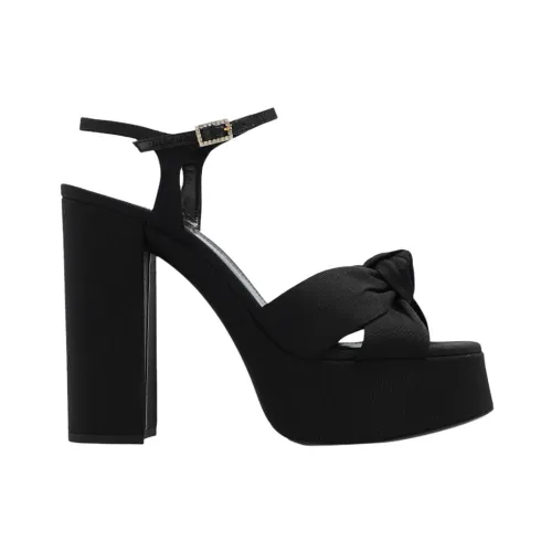 Saint Laurent , Bianca Platform Sandals ,Black female, Sizes: