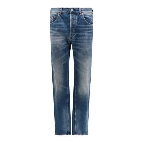 Saint Laurent , Biologic Cotton Low Waist Jeans ,Blue male, Sizes: