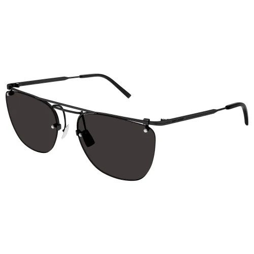 Saint Laurent , Black SL 600 Sunglasses ,Black male, Sizes: