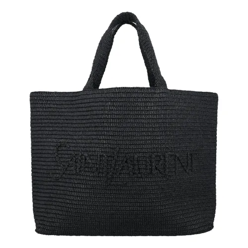 Saint Laurent , Black Travel Tote Bag Ss24 ,Black male, Sizes: ONE SIZE