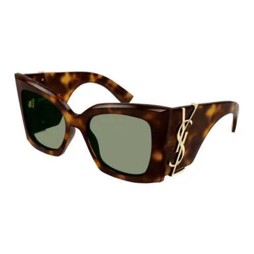 Saint Laurent , Blaze Oversize Square Sunglasses ,Brown unisex, Sizes: