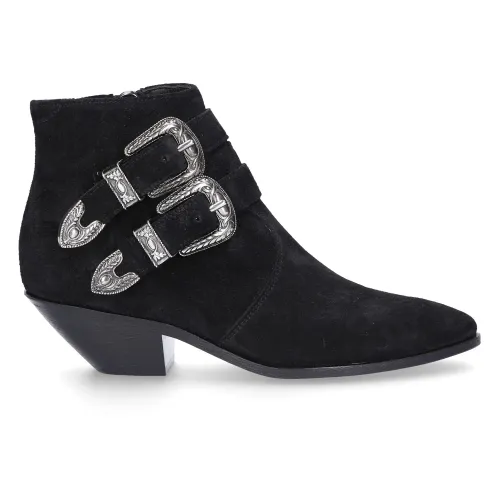 Saint Laurent , Budapester Ankle Boots ,Black female, Sizes: