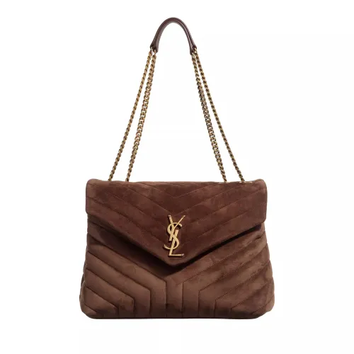 Saint Laurent Crossbody Bags - Medium Loulou Chain Bag - brown - Crossbody Bags for ladies