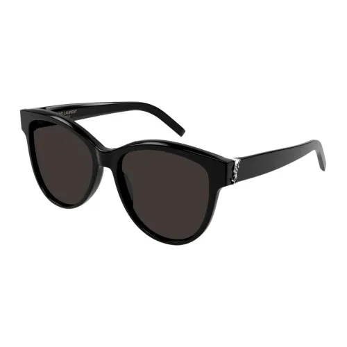 Saint Laurent , Elegant Monogram Acetate Sunglasses ,Black female, Sizes: